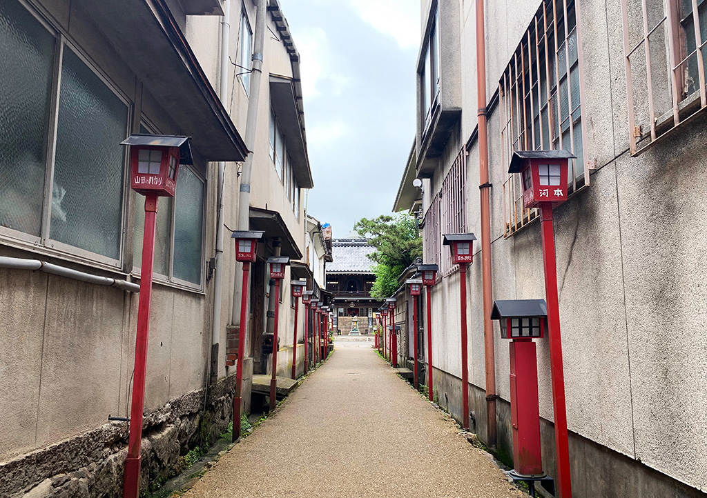 弁天参道 実際の場所