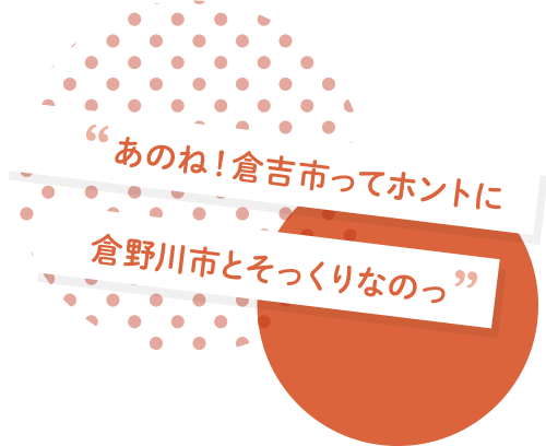 あのね!倉吉市ってホントに倉野川市とそっくりなのっ